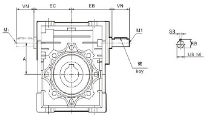 蜗轮蜗杆减速机JRSTB系列详细参数及图纸 蜗轮蜗杆减速机JRSTB系列详细参数及图纸